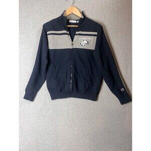 Champion Authentic Adult Small Blue Full Zip Jacket St.John’s Logo Embroidered